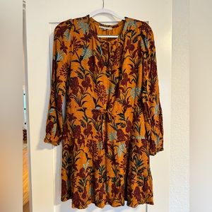 Daniel Rainn Long Sleeve Floral Dress Large